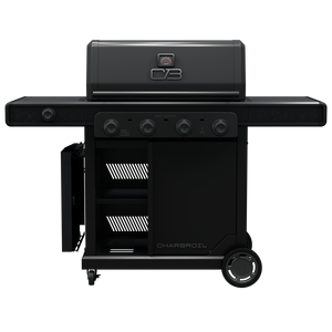 Pro Series 4-Burner Gas Grill and Griddle with Side Burner