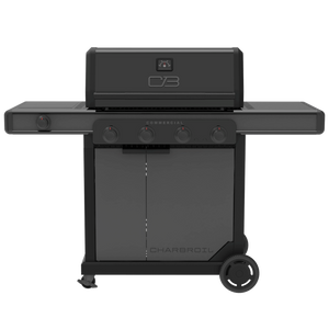 Charbroil Commercial Series Black 4 Burner Gas Grill & Griddle, Stainless Steel, 463264024